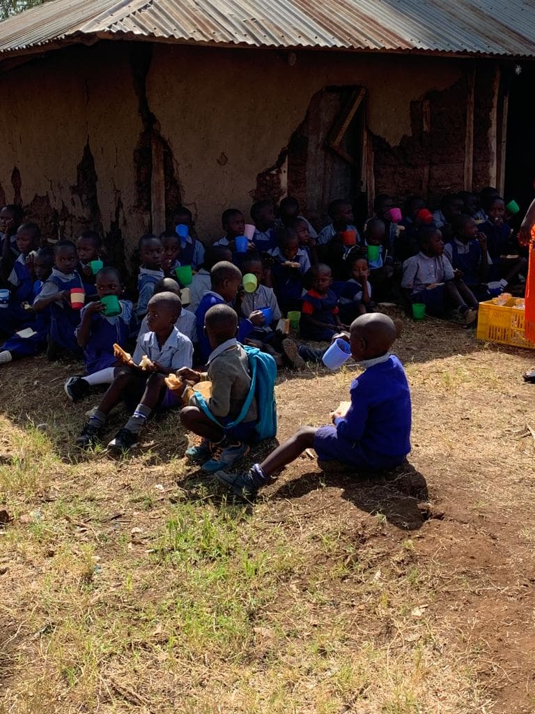 Learners at a partner school