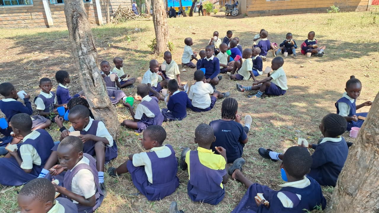 Learners at a partner school